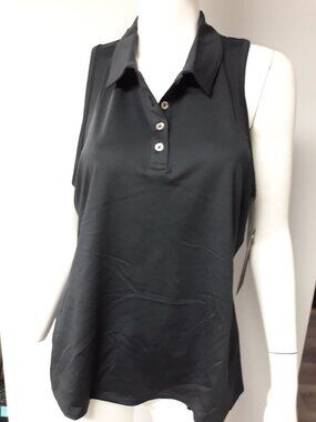 Taylor Jordan Women's Golf Leisure Tank Top Shirt  Black  Size L NEW WITH TAGS!